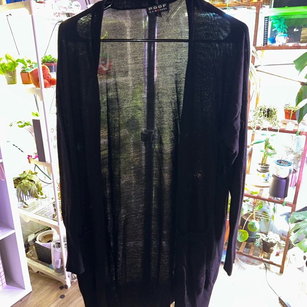 women’s black cardigan